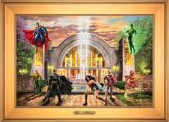 Hall of Justice Wall Art by Thomas Kinkade Studios Estate Edition Canvas 18" x 27" Gallery Gold