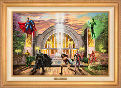 Hall of Justice Wall Art by Thomas Kinkade Studios Estate Edition Canvas 24" x 36" Antique Gold