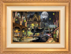 Batman™ Gotham City™ Wall Art by Thomas Kinkade Studios Standard Number Canvas 12" x 18" Antique Gold