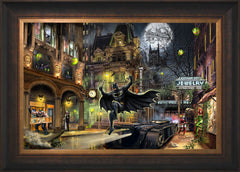 Batman™ Gotham City™ Wall Art by Thomas Kinkade Studios Standard Number Canvas 18" x 27" Estate Bronze