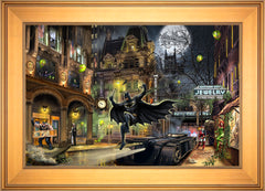 Batman™ Gotham City™ Wall Art by Thomas Kinkade Studios Standard Number Canvas 18" x 27" Gallery Gold