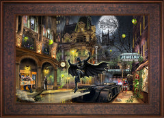 Batman™ Gotham City™ Wall Art by Thomas Kinkade Studios Standard Number Canvas 18" x 27" Gallery Bronze