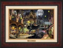 Batman™ Gotham City™ Wall Art by Thomas Kinkade Studios Estate Edition Canvas 18" x 27" Gallery Burl