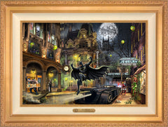 Batman™ Gotham City™ Wall Art by Thomas Kinkade Studios Estate Edition Canvas 18" x 27" Antique Gold