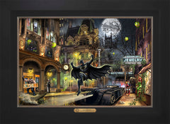 Batman™ Gotham City™ Wall Art by Thomas Kinkade Studios Estate Edition Canvas 18" x 27" Modern Black