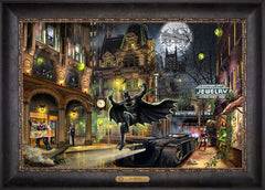 Batman™ Gotham City™ Wall Art by Thomas Kinkade Studios Estate Edition Canvas 18" x 27" Cabernet