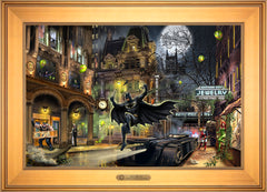 Batman™ Gotham City™ Wall Art by Thomas Kinkade Studios Estate Edition Canvas 18" x 27" Gallery Gold