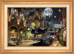 Batman™ Gotham City™ Wall Art by Thomas Kinkade Studios Standard Number Canvas 24" x 36" Antique Gold