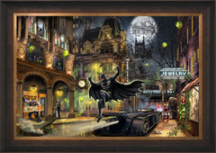 Batman™ Gotham City™ Wall Art by Thomas Kinkade Studios Standard Number Canvas 24" x 36" Estate Bronze