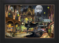 Batman™ Gotham City™ Wall Art by Thomas Kinkade Studios Standard Number Canvas 24" x 36" Modern Black