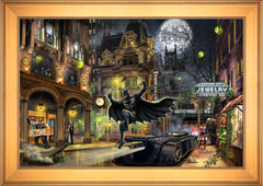 Batman™ Gotham City™ Wall Art by Thomas Kinkade Studios Standard Number Canvas 24" x 36" Gallery Gold