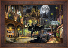 Batman™ Gotham City™ Wall Art by Thomas Kinkade Studios Standard Number Canvas 24" x 36" Gallery Bronze