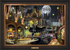 Batman™ Gotham City™ Wall Art by Thomas Kinkade Studios Estate Edition Canvas 24" x 36" Estate Bronze