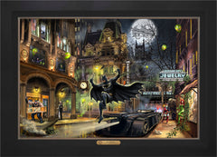 Batman™ Gotham City™ Wall Art by Thomas Kinkade Studios Estate Edition Canvas 24" x 36" Modern Black