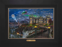 Wayne Manor ™ Wall Art by Thomas Kinkade Studios Estate Edition Canvas 12" x 18" Modern Black