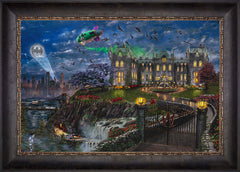 Wayne Manor ™ Wall Art by Thomas Kinkade Studios Standard Number Canvas 18" x 27" Cabernet
