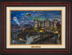 Wayne Manor ™ Wall Art by Thomas Kinkade Studios Estate Edition Canvas 18" x 27" Gallery Burl