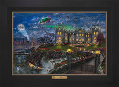 Wayne Manor ™ Wall Art by Thomas Kinkade Studios Estate Edition Canvas 18" x 27" Modern Black