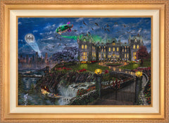 Wayne Manor ™ Wall Art by Thomas Kinkade Studios Standard Number Canvas 24" x 36" Antique Gold