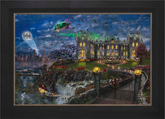 Wayne Manor ™ Wall Art by Thomas Kinkade Studios Standard Number Canvas 24" x 36" Modern Black
