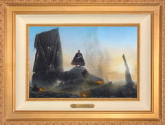 The Mandalorian ™ - Undeterred Wall Art by Thomas Kinkade Studios Estate Edition Canvas 12" x 18" Antique Gold