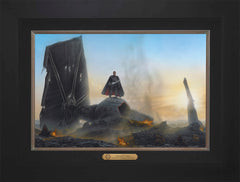 The Mandalorian ™ - Undeterred Wall Art by Thomas Kinkade Studios Estate Edition Canvas 12" x 18" Modern Black