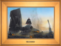 The Mandalorian ™ - Undeterred Wall Art by Thomas Kinkade Studios Estate Edition Canvas 12" x 18" Gallery Gold