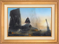 The Mandalorian ™ - Undeterred Wall Art by Thomas Kinkade Studios Standard Number Canvas 18" x 27" Antique Gold