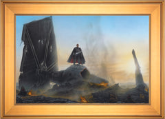The Mandalorian ™ - Undeterred Wall Art by Thomas Kinkade Studios Standard Number Canvas 18" x 27" Gallery Gold