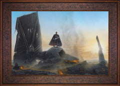 The Mandalorian ™ - Undeterred Wall Art by Thomas Kinkade Studios Standard Number Canvas 18" x 27" Gallery Bronze
