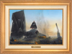 The Mandalorian ™ - Undeterred Wall Art by Thomas Kinkade Studios Estate Edition Canvas 18" x 27" Antique Gold
