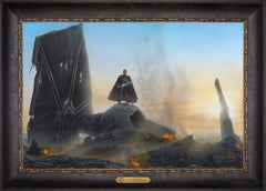 The Mandalorian ™ - Undeterred Wall Art by Thomas Kinkade Studios Estate Edition Canvas 18" x 27" Cabernet