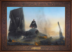 The Mandalorian ™ - Undeterred Wall Art by Thomas Kinkade Studios Estate Edition Canvas 18" x 27" Gallery Bronze