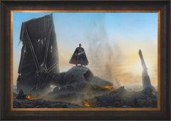 The Mandalorian ™ - Undeterred Wall Art by Thomas Kinkade Studios Standard Number Canvas 24" x 36" Estate Bronze