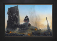The Mandalorian ™ - Undeterred Wall Art by Thomas Kinkade Studios Standard Number Canvas 24" x 36" Modern Black