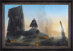 The Mandalorian ™ - Undeterred Wall Art by Thomas Kinkade Studios Standard Number Canvas 24" x 36" Cabernet