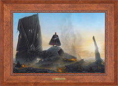 The Mandalorian ™ - Undeterred Wall Art by Thomas Kinkade Studios Estate Edition Canvas 24" x 36" Rustic Andalucian