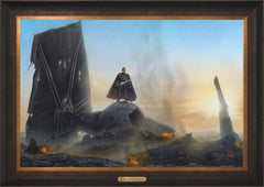 The Mandalorian ™ - Undeterred Wall Art by Thomas Kinkade Studios Estate Edition Canvas 24" x 36" Estate Bronze