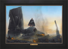 The Mandalorian ™ - Undeterred Wall Art by Thomas Kinkade Studios Estate Edition Canvas 24" x 36" Modern Black