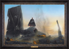 The Mandalorian ™ - Undeterred Wall Art by Thomas Kinkade Studios Estate Edition Canvas 24" x 36" Cabernet