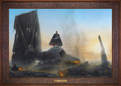The Mandalorian ™ - Undeterred Wall Art by Thomas Kinkade Studios Estate Edition Canvas 24" x 36" Gallery Bronze