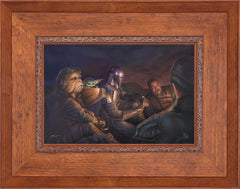 The Mandalorian ™ - An Uneasy Alliance Wall Art by Thomas Kinkade Studios Standard Number Canvas 12" x 18" Rustic Andalucian