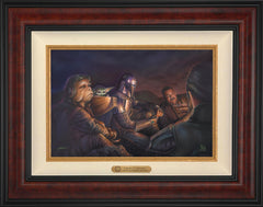 The Mandalorian ™ - An Uneasy Alliance Wall Art by Thomas Kinkade Studios Estate Edition Canvas 12" x 18" Gallery Burl