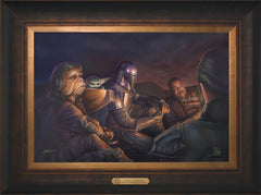 The Mandalorian ™ - An Uneasy Alliance Wall Art by Thomas Kinkade Studios Estate Edition Canvas 12" x 18" Estate Bronze