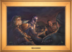 The Mandalorian ™ - An Uneasy Alliance Wall Art by Thomas Kinkade Studios Estate Edition Canvas 18" x 27" Gallery Gold