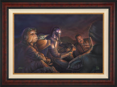 The Mandalorian ™ - An Uneasy Alliance Wall Art by Thomas Kinkade Studios Standard Number Canvas 24" x 36" Gallery Burl