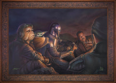 The Mandalorian ™ - An Uneasy Alliance Wall Art by Thomas Kinkade Studios Standard Number Canvas 24" x 36" Gallery Bronze