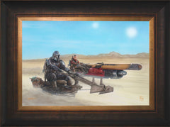 The Mandalorian ™ - The Marshal Wall Art by Thomas Kinkade Studios Standard Number Canvas 12" x 18" Estate Bronze