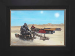 The Mandalorian ™ - The Marshal Wall Art by Thomas Kinkade Studios Standard Number Canvas 12" x 18" Modern Black