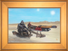 The Mandalorian ™ - The Marshal Wall Art by Thomas Kinkade Studios Standard Number Canvas 12" x 18" Gallery Gold